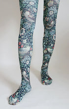 Load image into Gallery viewer, "Strawberry Thief" by William Morris Printed Tights