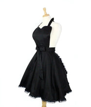 Load image into Gallery viewer, Steampunk Inspired Lace and Black Ladies Apron