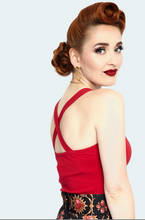 Load image into Gallery viewer, Red Sweetheart Halter Top