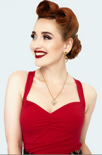 Load image into Gallery viewer, Red Sweetheart Halter Top