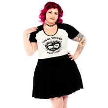 Load image into Gallery viewer, "Thick Thighs, Spooky Vibes" Raglan Skater Dress