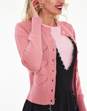 Load image into Gallery viewer, Etta Knit Heart Cardigan