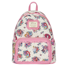 Load image into Gallery viewer, Disney Princess Floral Tattoo AOP Mini Backpack