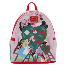 Load image into Gallery viewer, Alice in Wonderland Painting the Roses Red Mini Backpack