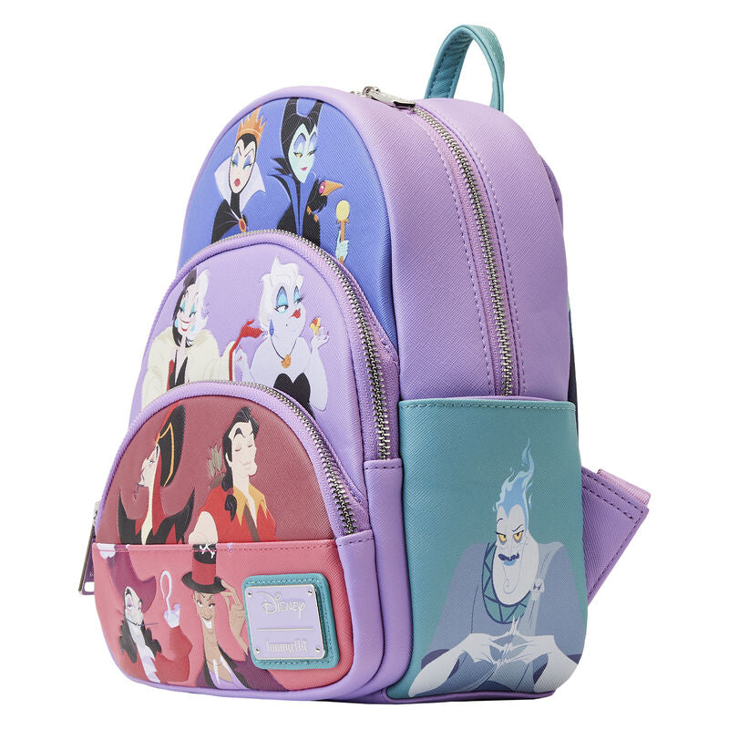 Disney Villains Color Block Triple Pocket Mini Backpack  display picture 2