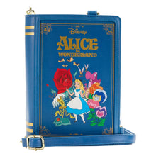 Load image into Gallery viewer, Alice in Wonderland Book Convertible Crossbody Bag