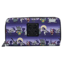 Load image into Gallery viewer, Nightmare Before Christmas Halloween Line Zip Around Wallet