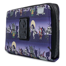 Load image into Gallery viewer, Nightmare Before Christmas Halloween Line Zip Around Wallet