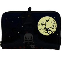 Load image into Gallery viewer, Jack Skellington Glow Zip Around Wallet