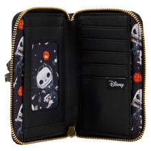 Load image into Gallery viewer, Jack Skellington Glow Zip Around Wallet