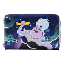 Load image into Gallery viewer, The Little Mermaid Ursula Lair Glow Zip Around Wallet
