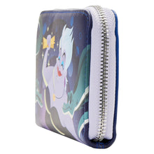 Load image into Gallery viewer, The Little Mermaid Ursula Lair Glow Zip Around Wallet