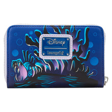 Load image into Gallery viewer, The Little Mermaid Ursula Lair Glow Zip Around Wallet