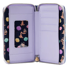 Load image into Gallery viewer, The Little Mermaid Ursula Lair Glow Zip Around Wallet
