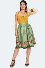 Load image into Gallery viewer, Woodland Toadstool Mushroom Border Flare Skirt