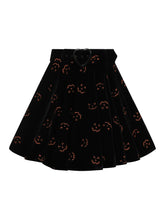 Load image into Gallery viewer, Adore Pumpkin Glitter Velvet Skater Skirt