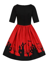 Load image into Gallery viewer, Amber-Lea Haunted House Swing Dress