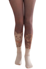 Load image into Gallery viewer, "Bachelor Party" by Loius Wain Printed Tights