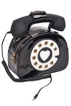 Load image into Gallery viewer, Black 80's Style Telephone Purse