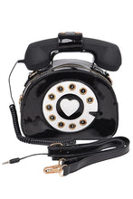 Load image into Gallery viewer, Black 80's Style Telephone Purse