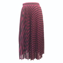 Load image into Gallery viewer, Black and Pink Stripe Maxi Skirt