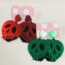 Load image into Gallery viewer, Poison Apple Acrylic Statement Earrings

