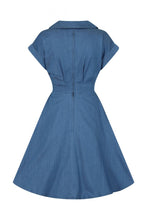 Load image into Gallery viewer, Freddie Blue Collared Button Up Dress