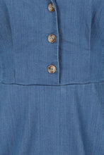 Load image into Gallery viewer, Freddie Blue Collared Button Up Dress