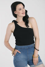 Load image into Gallery viewer, Black Molokai One Shoulder Asymmetrical Top