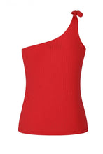 Load image into Gallery viewer, Red Molokai One Shoulder Asymmetrical Top