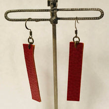 Load image into Gallery viewer, Leather Strip Earrings