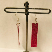 Load image into Gallery viewer, Leather Strip Earrings