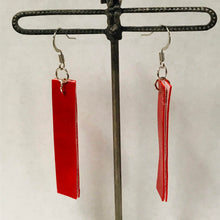 Load image into Gallery viewer, Leather Strip Earrings