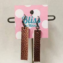 Load image into Gallery viewer, Leather Strip Earrings