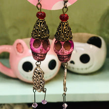 Load image into Gallery viewer, One of a Kind Crowned Skull Earrings
