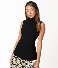 Load image into Gallery viewer, Black Mock Turtleneck Corporate Lingo Knit Top