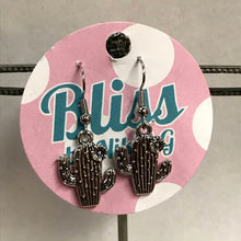 Load image into Gallery viewer, Spotted Cactus Charm Earrings
