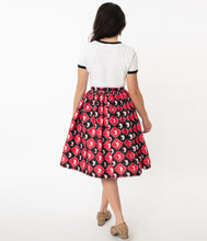 Load image into Gallery viewer, Hot Stuff Little Devil Checkered Print Swing Skirt