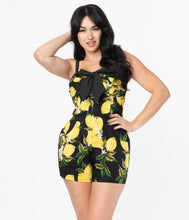 Load image into Gallery viewer, Lemon Print Rae Romper