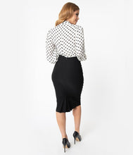 Load image into Gallery viewer, Black Tracy Wiggle Skirt