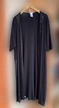 Load image into Gallery viewer, Long Black Gem Kimono
