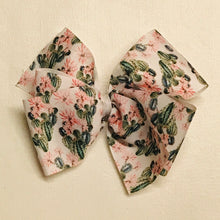 Load image into Gallery viewer, Cactus Xtra Large Hand Made Hair Bow