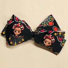 Load image into Gallery viewer, Frida Kahlo Xtra Large Hand Made Hair Bow