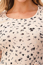 Load image into Gallery viewer, Blush Ditsy Flower Thermal Long Sleeve Top
