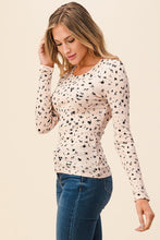 Load image into Gallery viewer, Blush Ditsy Flower Thermal Long Sleeve Top