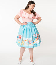 Load image into Gallery viewer, Care Bears In The Clouds Gellar Swing Skirt- Limited Edition