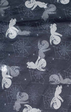 Load image into Gallery viewer, Casper Spiderwebs and Ghosts Print Hair Scarf