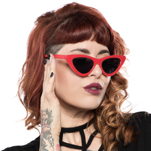 Load image into Gallery viewer, Red Cat Eye Sunglasses
