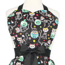 Load image into Gallery viewer, Day of the Dead Kitties Apron