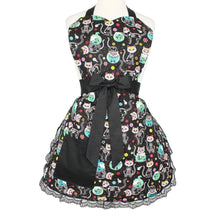 Load image into Gallery viewer, Day of the Dead Kitties Apron